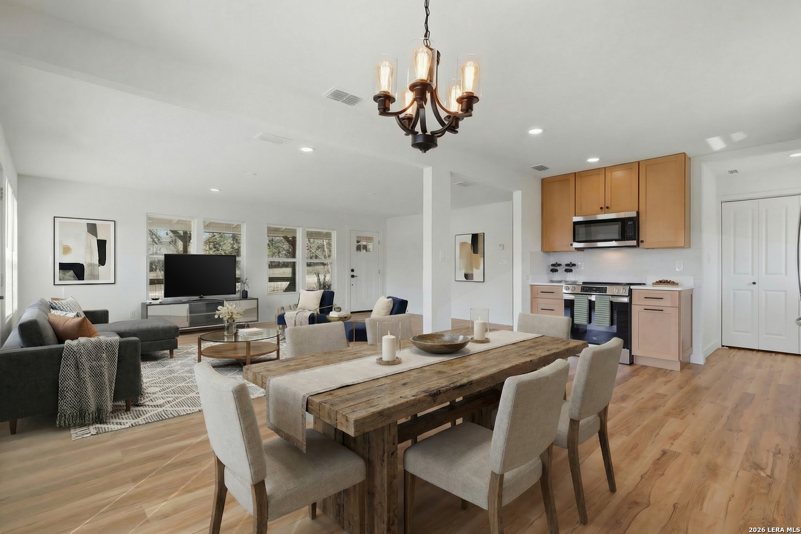 1333 Comanche Path Bandera, TX 78003 - Photo 13 of 41 a view of a dining room with furniture