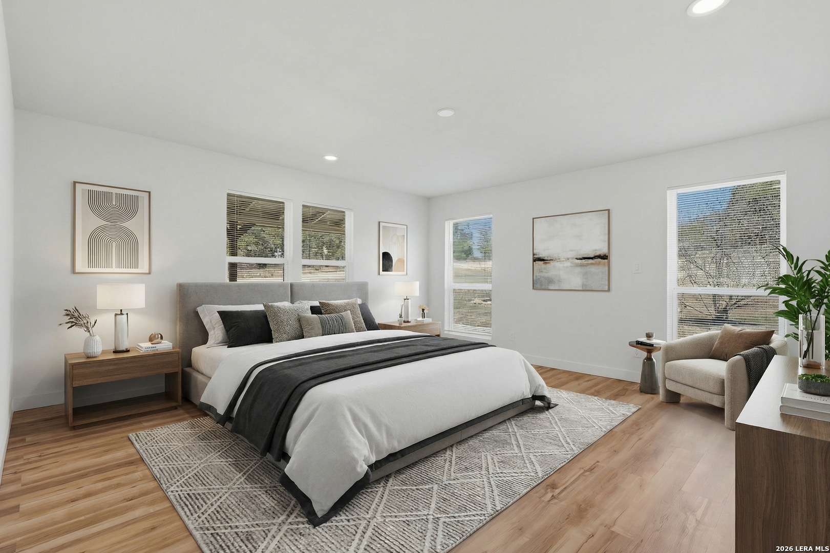 1333 Comanche Path Bandera, TX 78003 - Photo 26 of 41 a bedroom with a bed and glass window