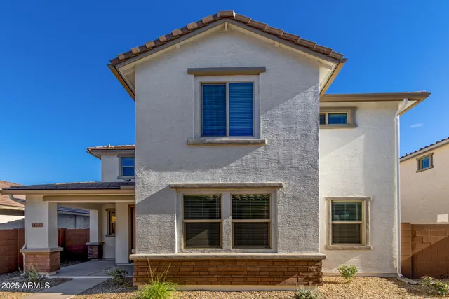 a front view of a house