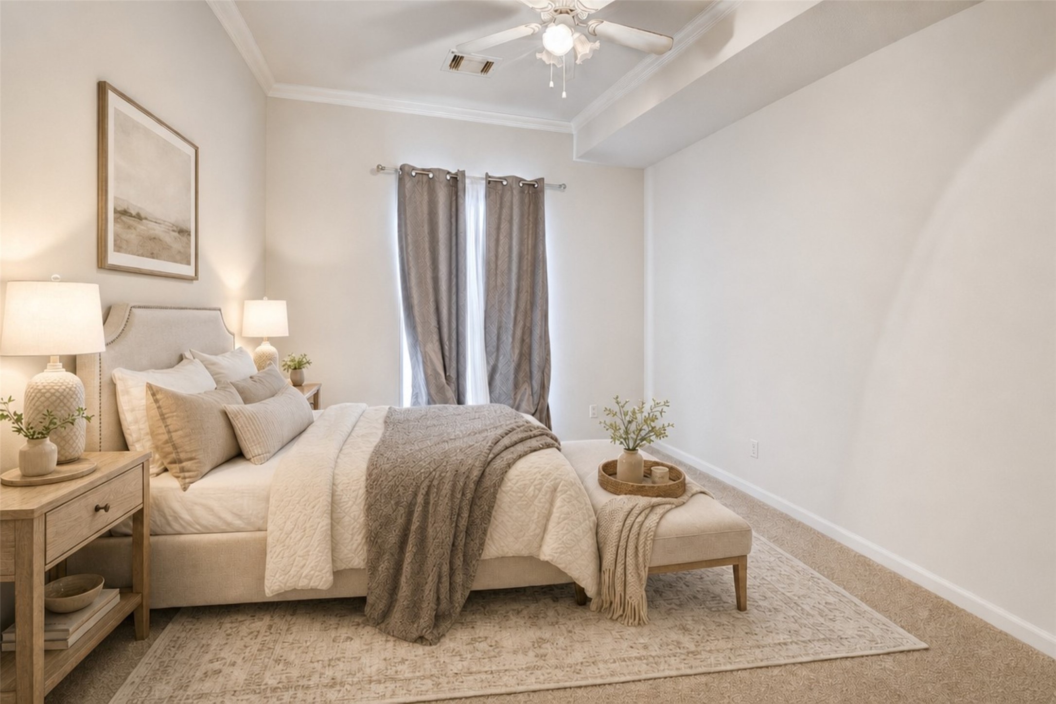 7022 Treaschwig Road Spring, TX 77373 - Photo 11 of 18 Generously sized secondary bedroom with good closet space. **virtually staged**