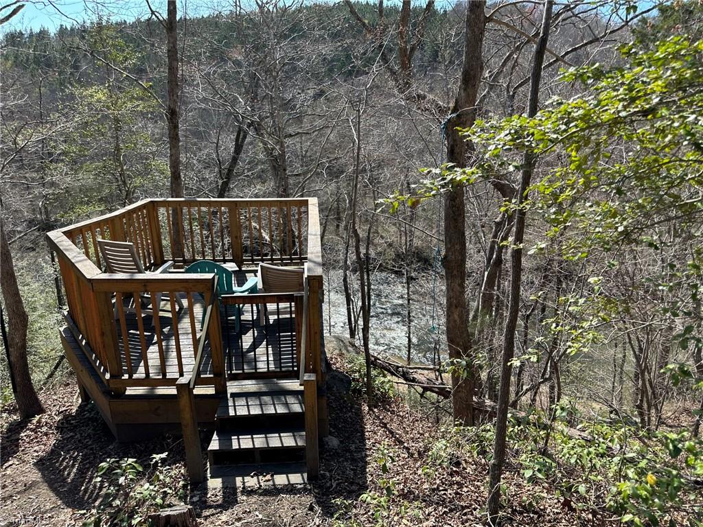 1747 Msn Ext Road Danbury, NC 27016 - Photo 8 of 39 Wooden deck that overlooks the river