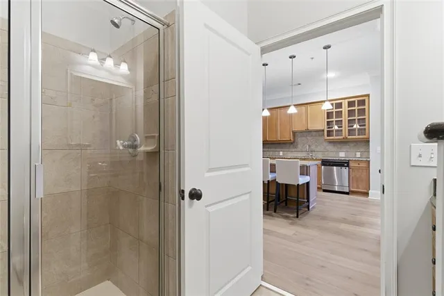 a room with a washer and dryer