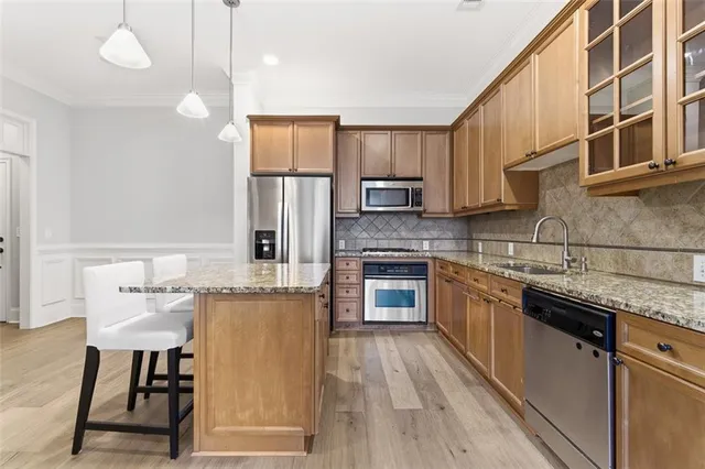a living room with furniture fireplace and flat screen tv