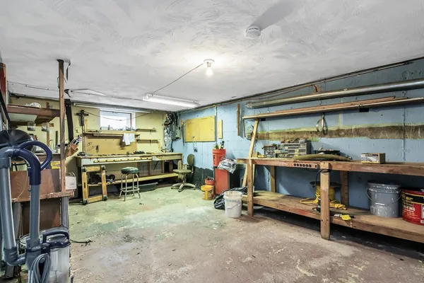 a front view of a house with garage