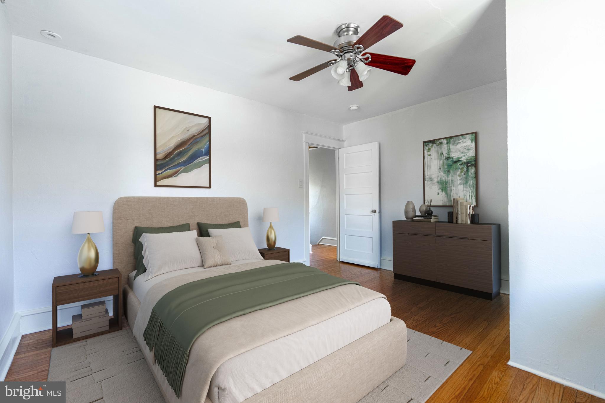 2114 East County Line Road Ardmore, PA 19003 - Photo 20 of 30 Primary bedroom, virtually staged