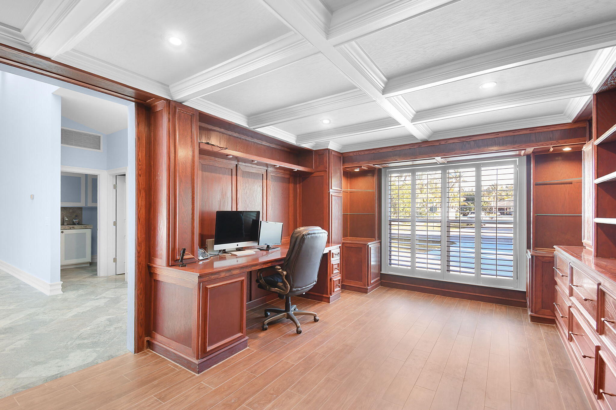 123 Olympus Way Jupiter, FL 33477 - Photo 18 of 116 a view of a livingroom with workspace and a window