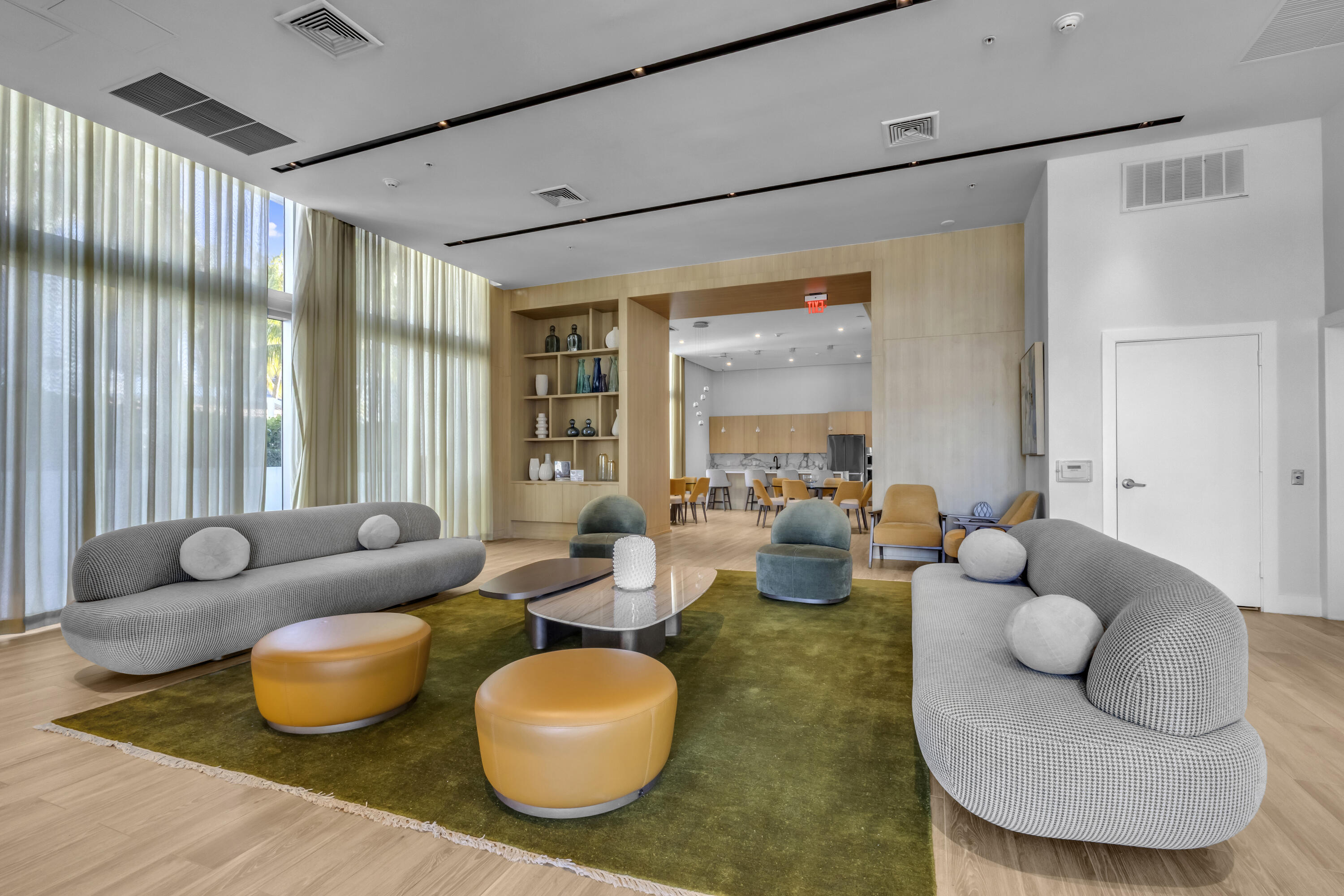 90 Southwest 3rd Street, Unit TH700A Miami, FL 33130 - Photo 20 of 32 a living room with furniture and a large window