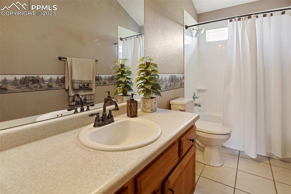 113 Matthew Road Divide, CO 80814 - Photo 28 of 49 a bathroom with a sink a toilet and shower