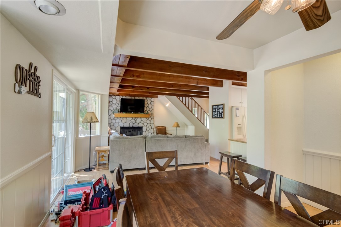 1017 Burnt Mill Road Lake Arrowhead, CA 92352 - Photo 9 of 32 a living room with furniture and a wooden floor