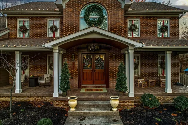 a front view of a house