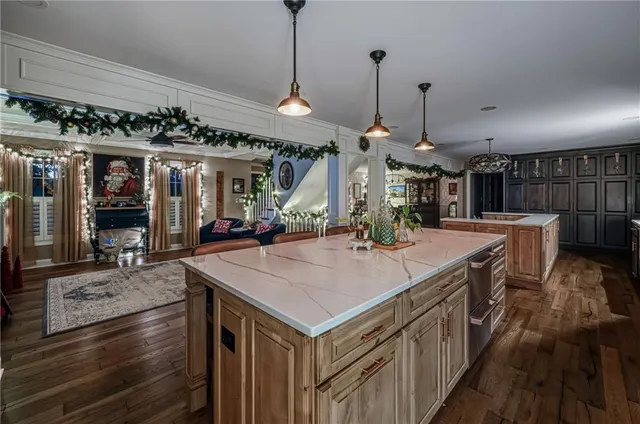 a view of a kitchen and a sink