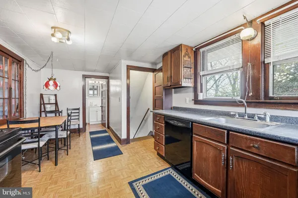 a view of a garage with storage