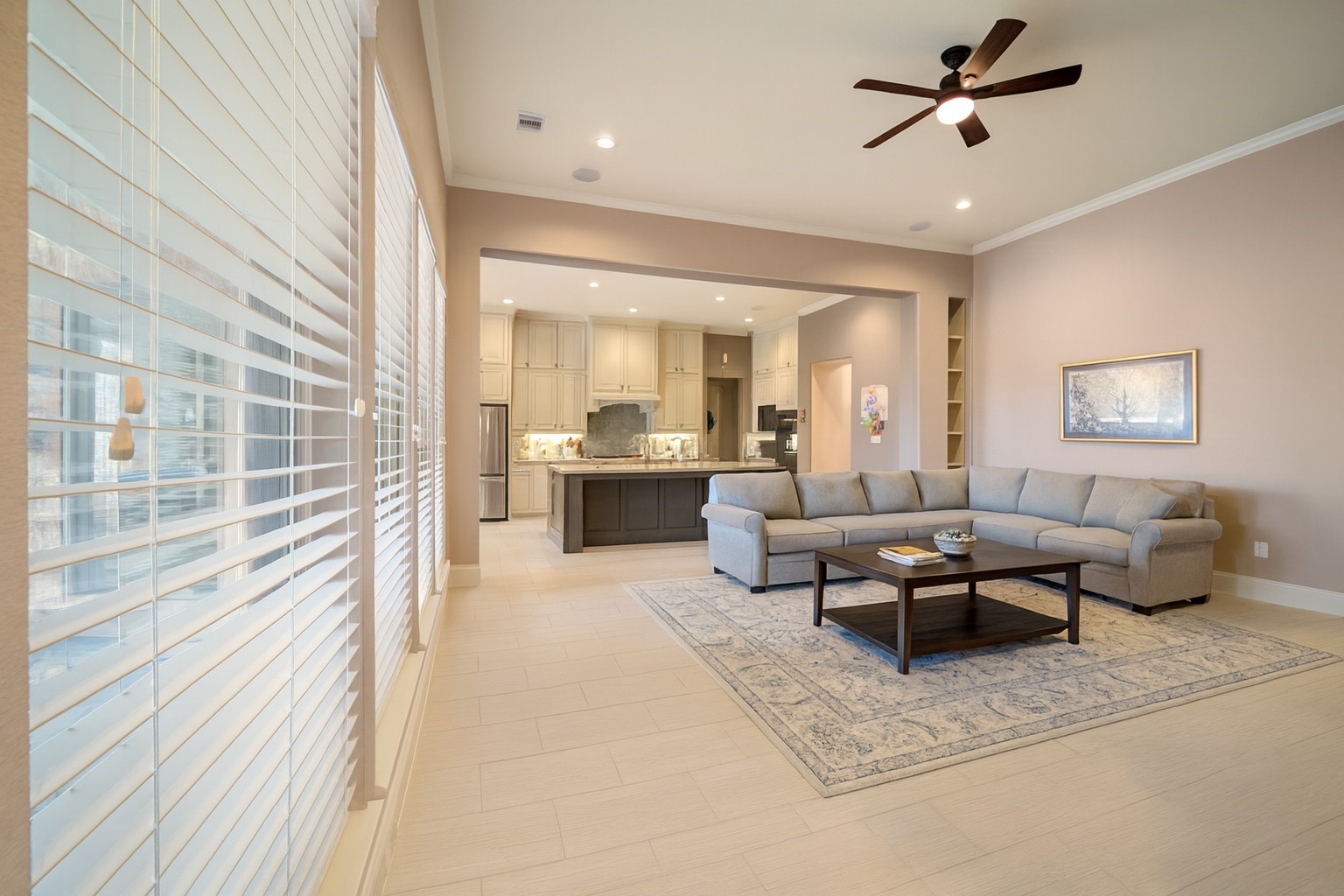 17610 Astrachan Road Richmond, TX 77407 - Photo 6 of 25 a living room with furniture and a large window