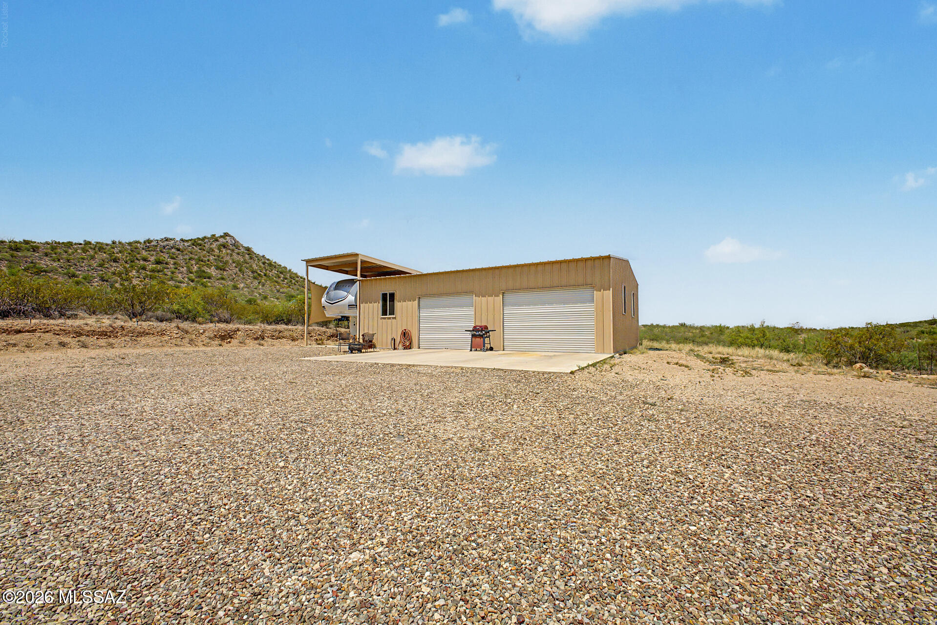 15770 East Colossal Cave Road Vail, AZ 85641 - Photo 37 of 50 Detached garage with covered RV parking
