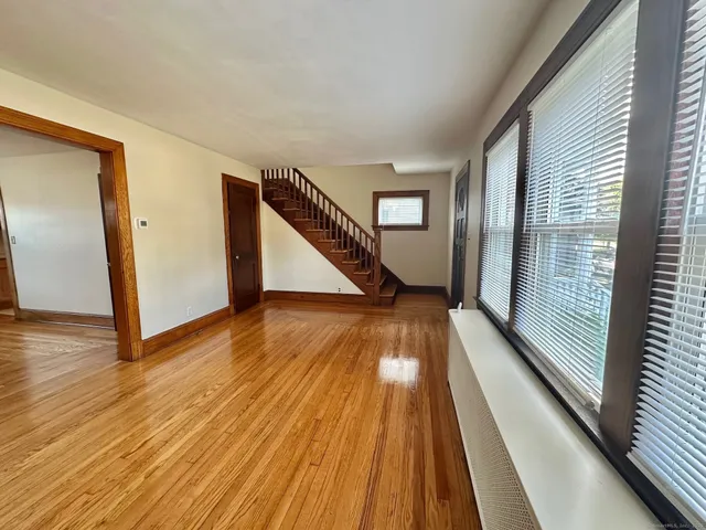 a view of wooden floor in a room
