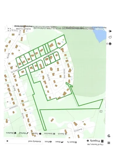 a view of road with a building