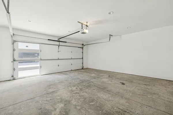 a view of a garage