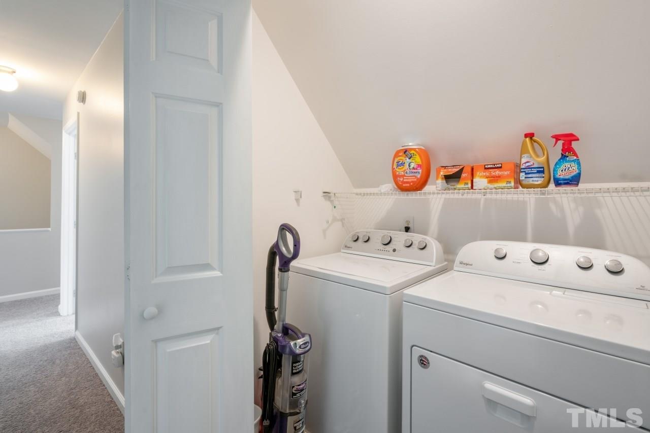 2133 Haig Point Way Raleigh, NC 27604 - Photo 22 of 28 a utility room with dryer and washer