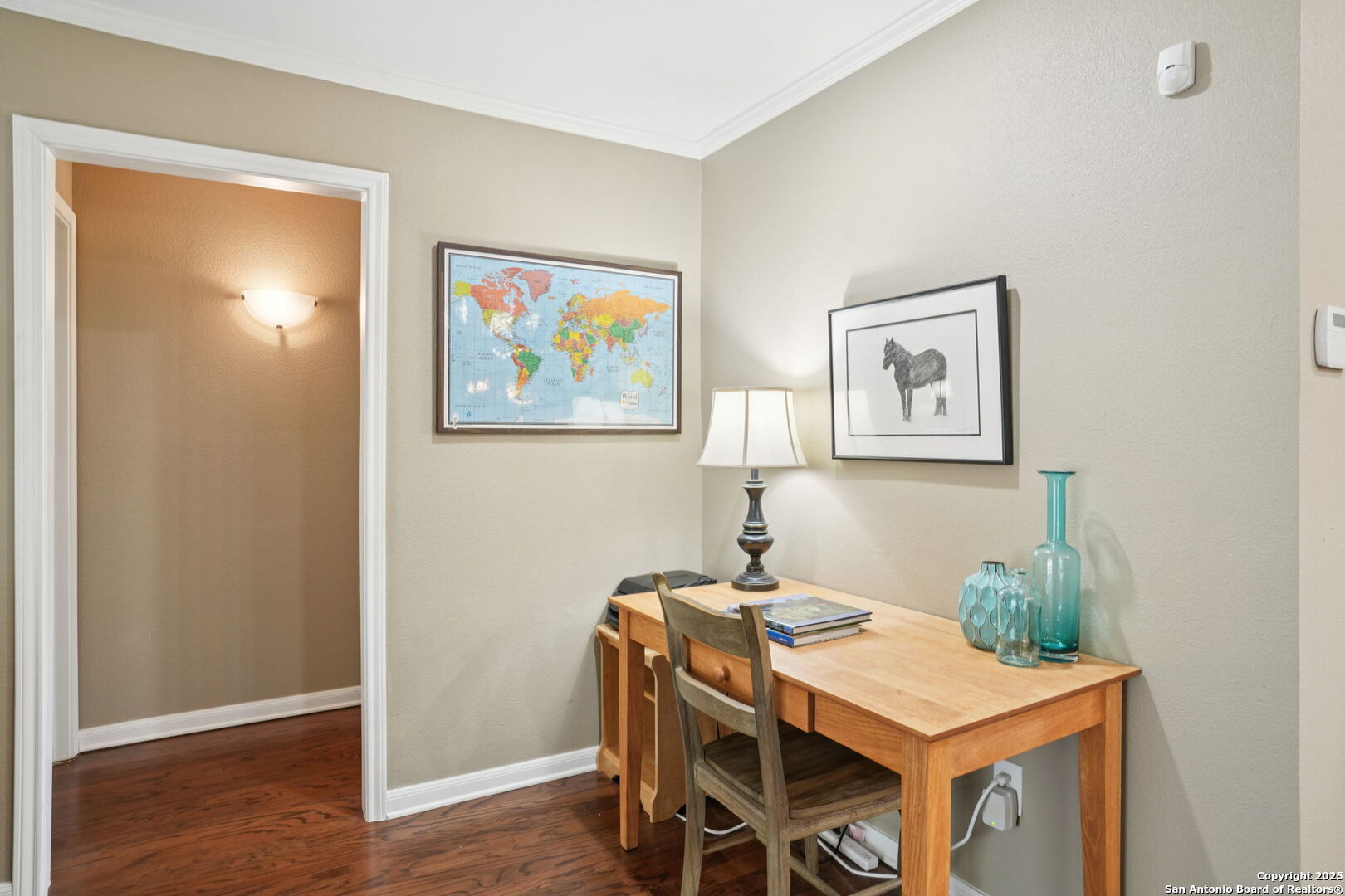 100 Lorenz Road, Unit 1204 San Antonio, TX 78209 - Photo 12 of 27 a view of a dining room with furniture and wooden floor