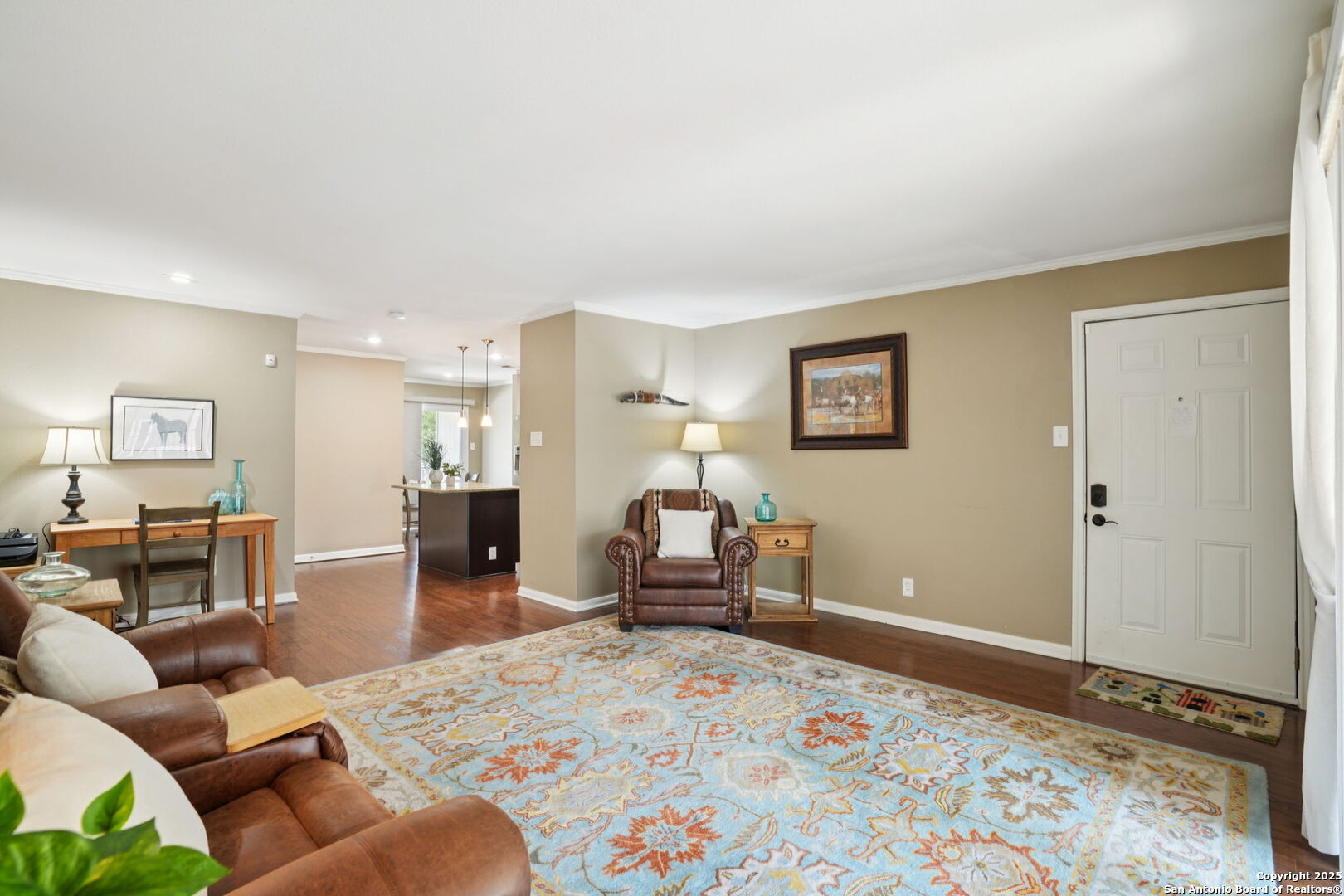 100 Lorenz Road, Unit 1204 San Antonio, TX 78209 - Photo 3 of 27 a bedroom with furniture and wooden floor