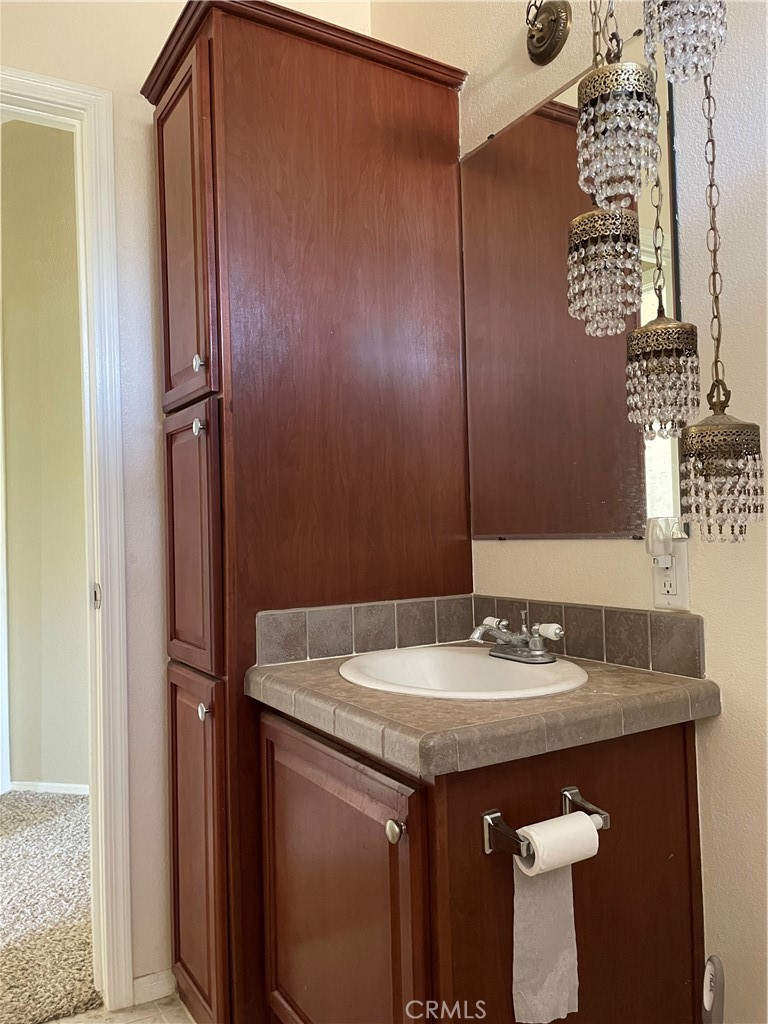 58735 Meyers Lane Anza, CA 92539 - Photo 15 of 18 a bathroom with a sink and a mirror