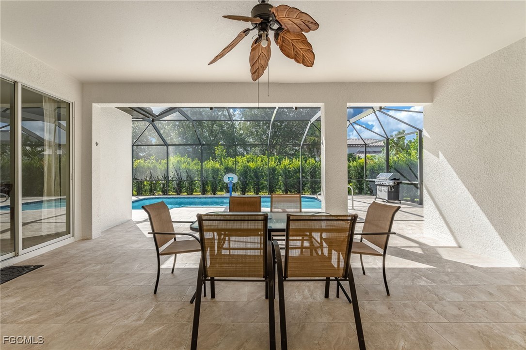 12406 Rock Ridge Lane Fort Myers, FL 33913 - Photo 22 of 35 a view of a dining room with furniture window and outside view