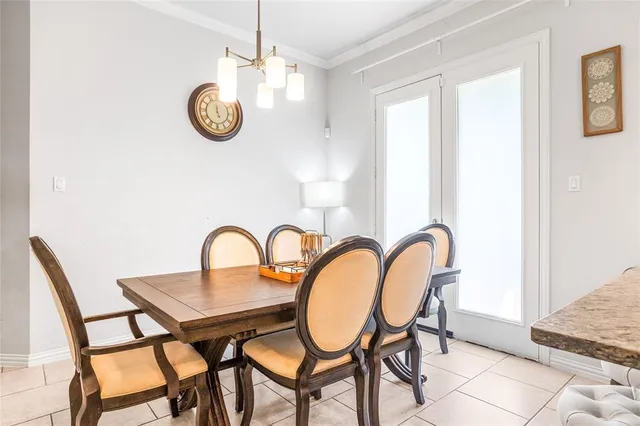 a close view of a table and chairs