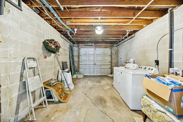 a view of storage and utility room