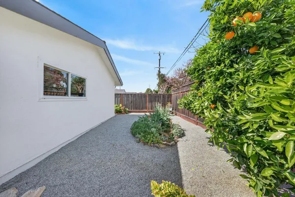a house with trees in front of it