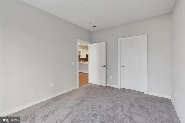 a view of an empty room