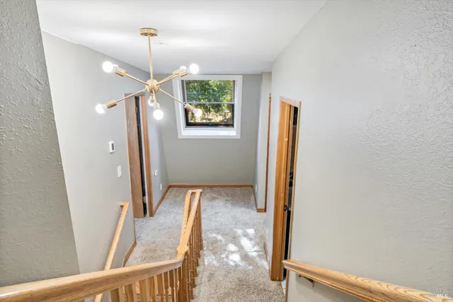 workspace with wooden floor and windows