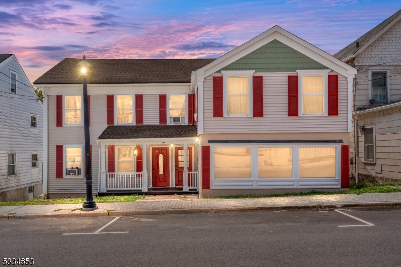 a front view of a house