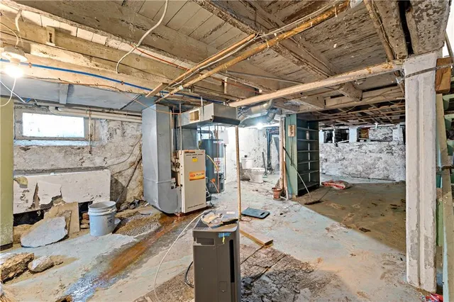 a view of storage and utility room