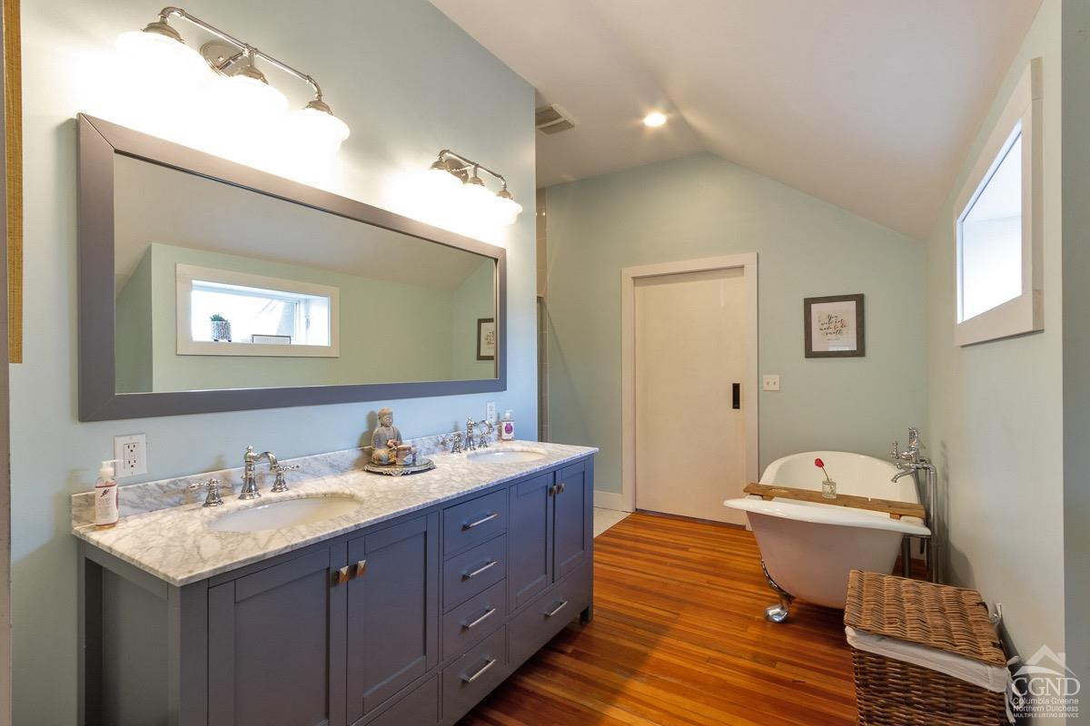 0 3327 Route 199 Pine Plains, NY 12567 - Photo 20 of 43 a bathroom with a sink and a mirror