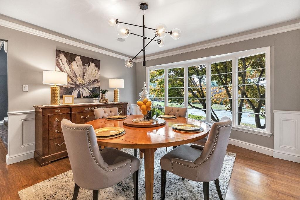 2 Davidson Drive Beaver Falls, PA 15010 - Photo 7 of 25 a dining room with furniture a chandelier and wooden floor