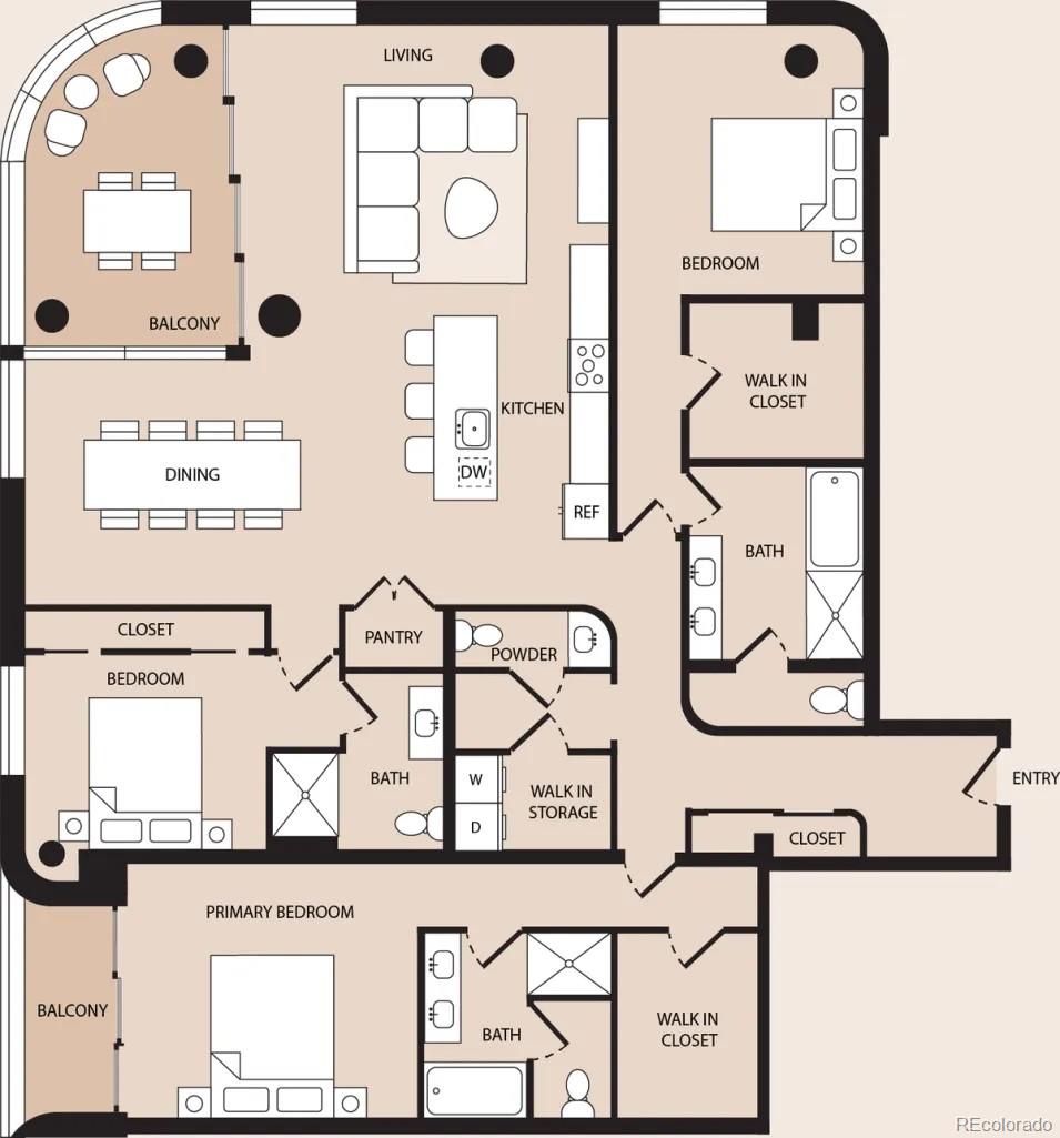 3520 Chestnut Place, Unit 1101 Denver, CO 80216 - Photo 42 of 44 view of a wall with a window
