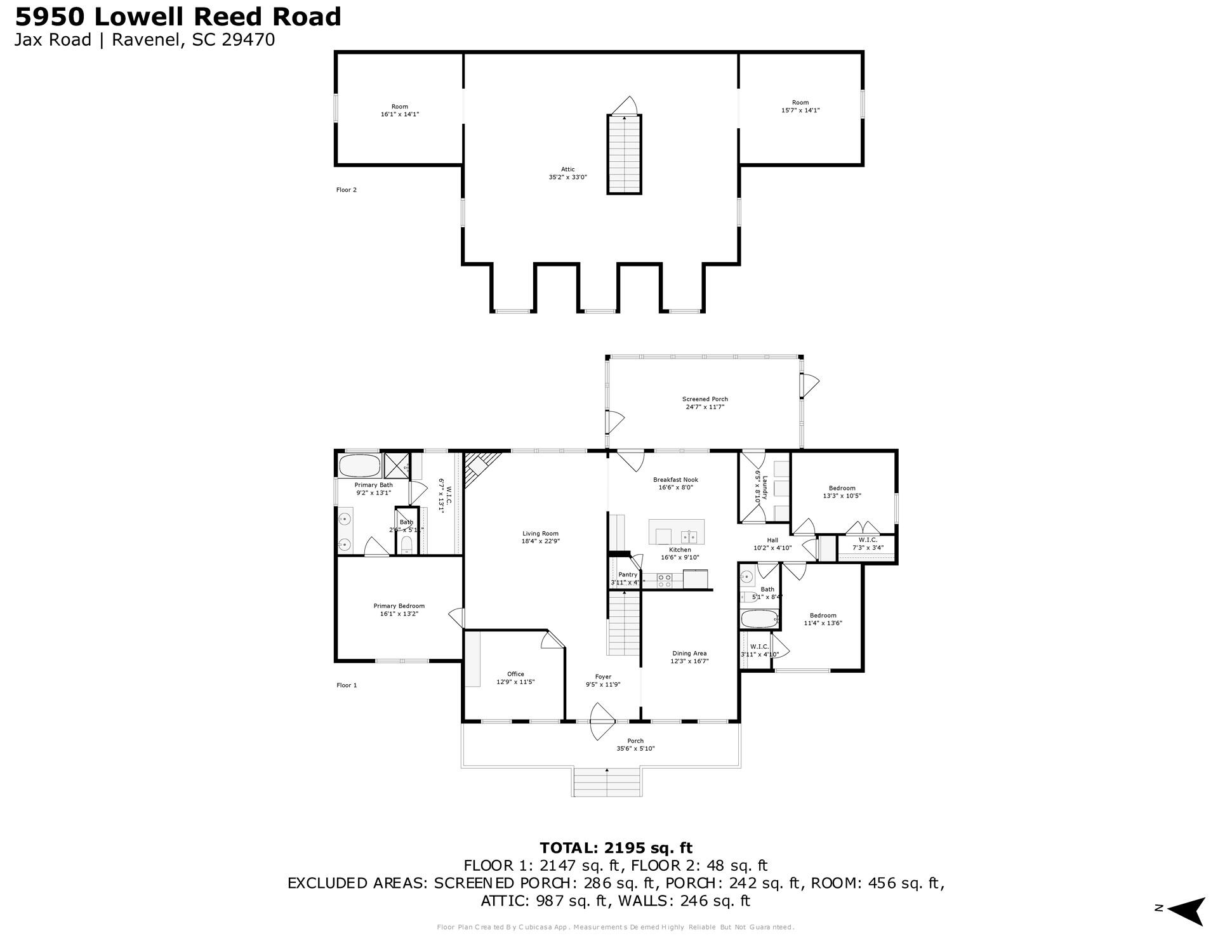 5950 Lowell Reed Road Ravenel, SC 29470 - Photo 120 of 120 floorplan_combined
