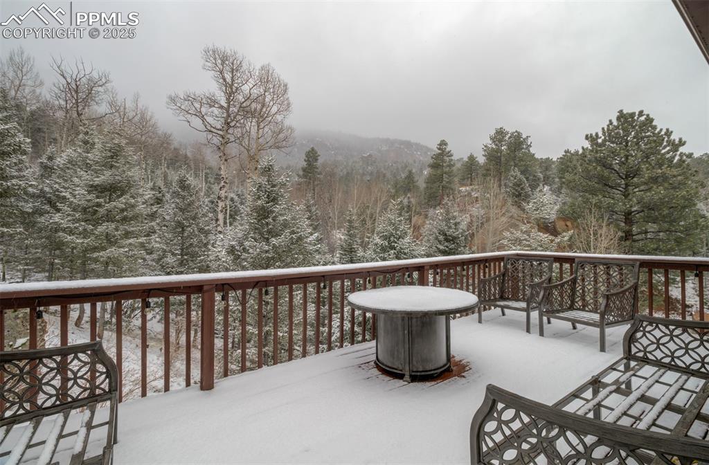 5865 Waterfall Loop Manitou Springs, CO 80829 - Photo 23 of 45 a view of roof deck with furniture