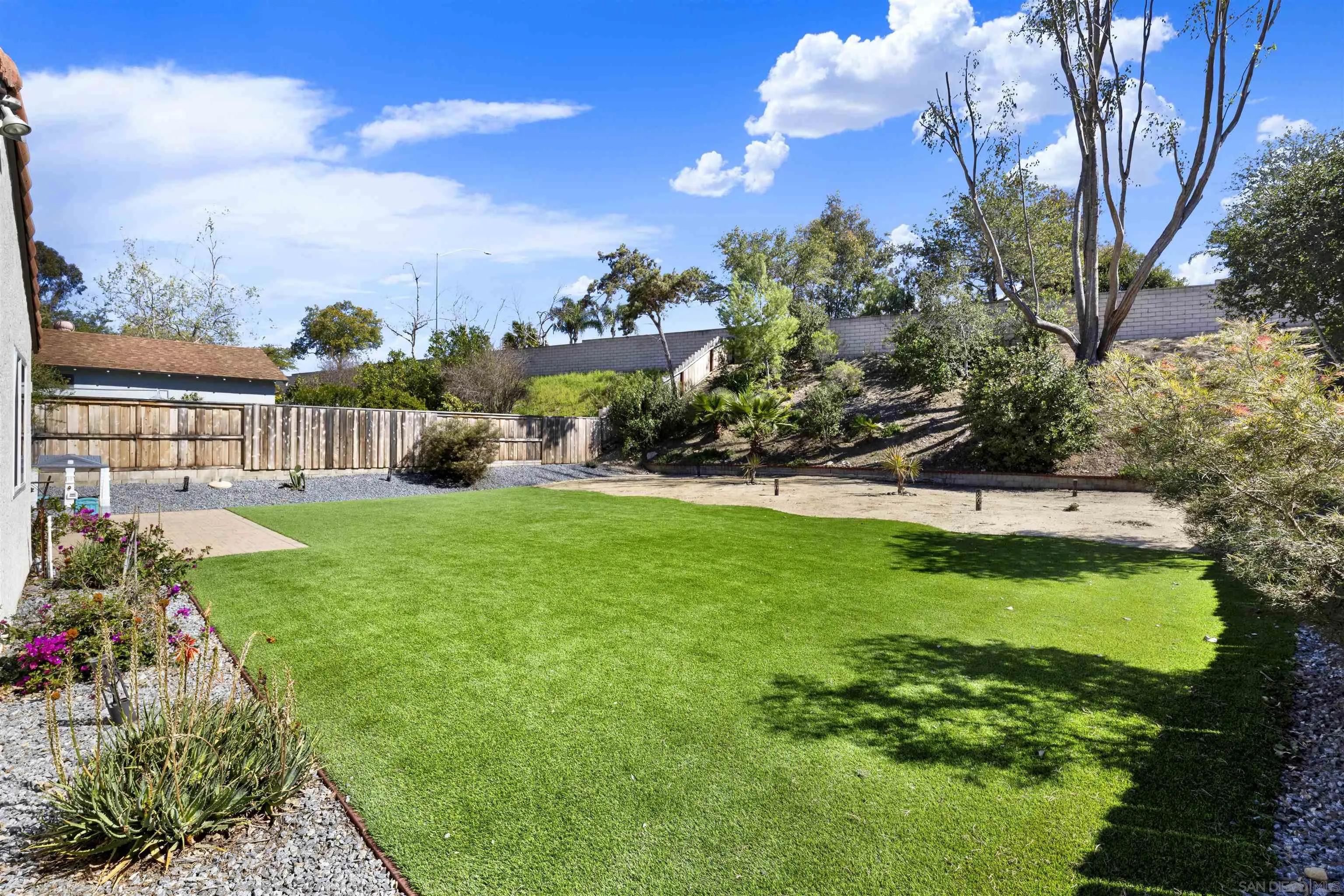 12435 Old Pomerado Road Poway, CA 92064 - Photo 28 of 53 a view of a garden with a building in the background