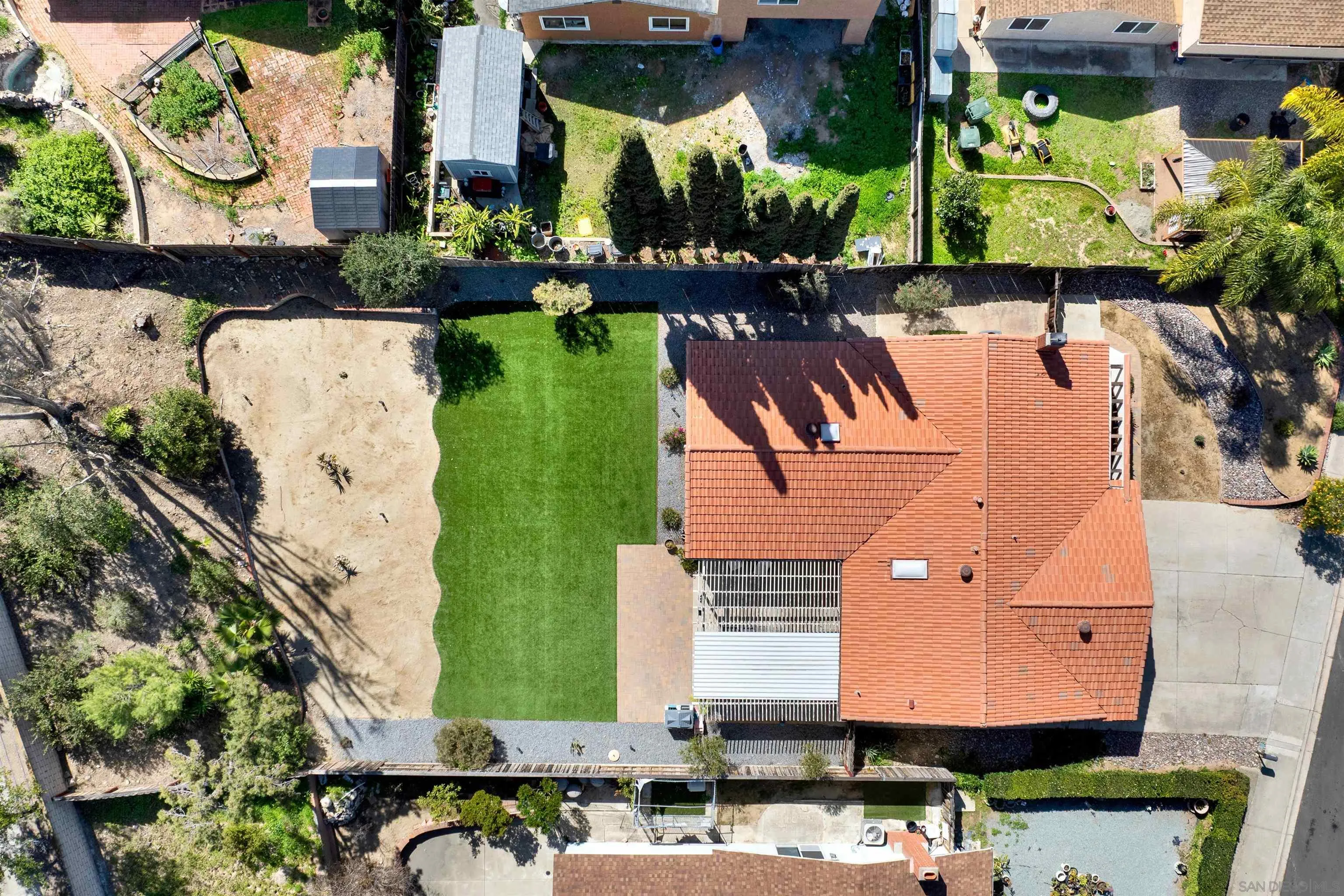 12435 Old Pomerado Road Poway, CA 92064 - Photo 5 of 53 an aerial view of a house with a yard and lake view