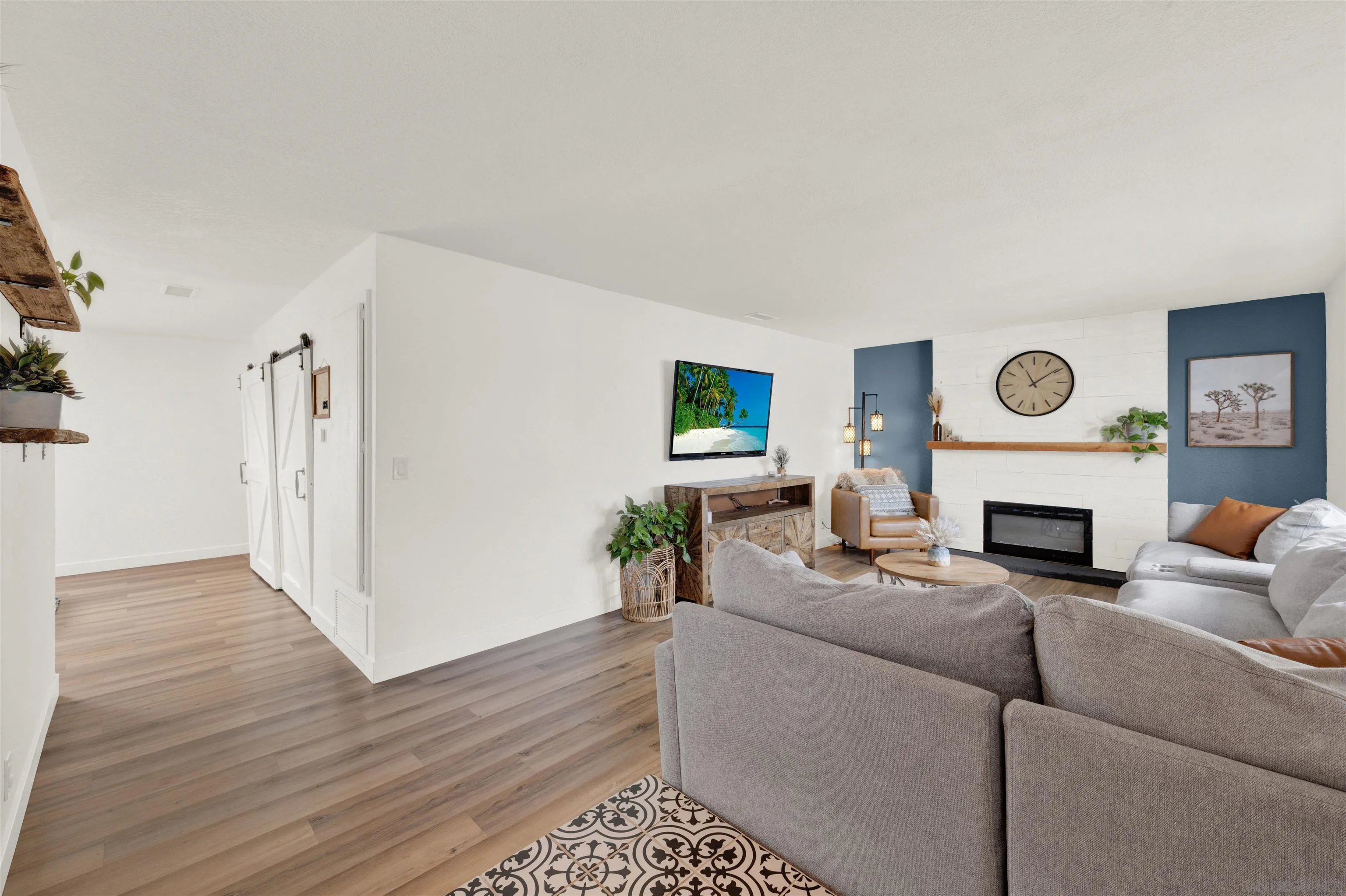 12435 Old Pomerado Road Poway, CA 92064 - Photo 9 of 53 a living room with furniture and a fireplace