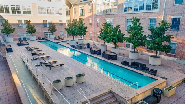 a front view of a building with garden