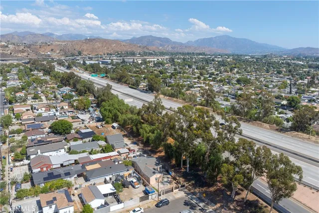 a view of city and mountain