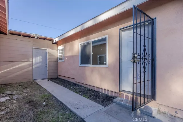 a view of front door of a house