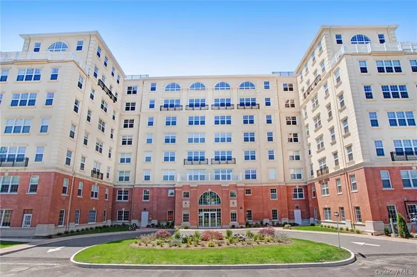 a front view of a building