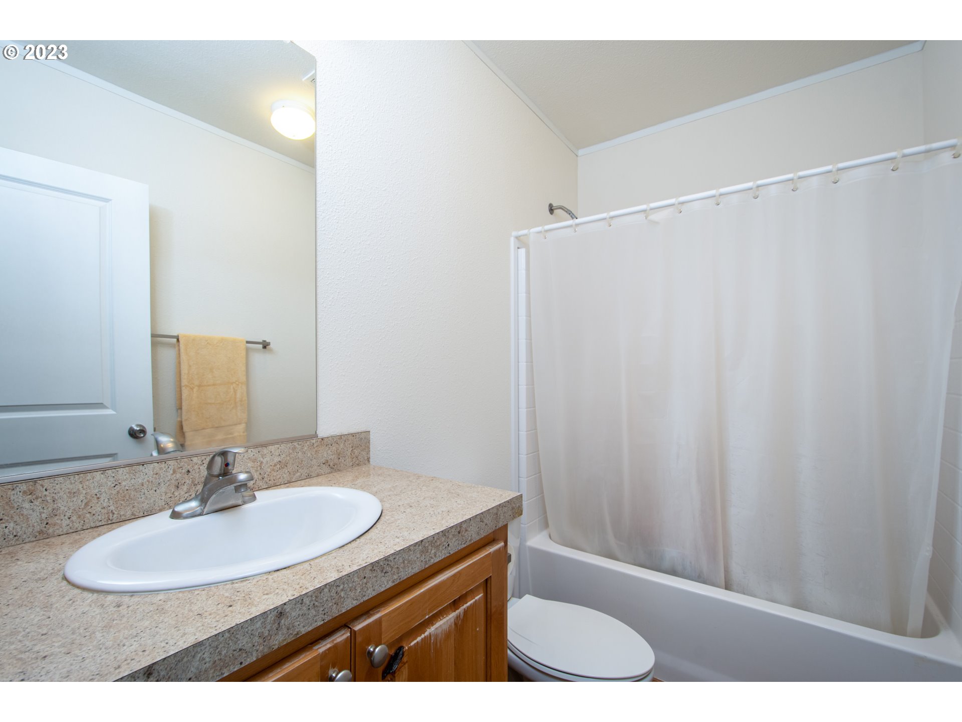 30400 Northeast Healy Road Amboy, WA 98601 - Photo 46 of 48 a bathroom with a sink and a mirror