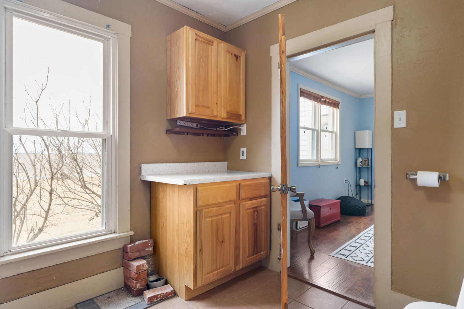 12596 East 200th Street Orion, IL 61273 - Photo 13 of 27 a bathroom with a sink and a mirror