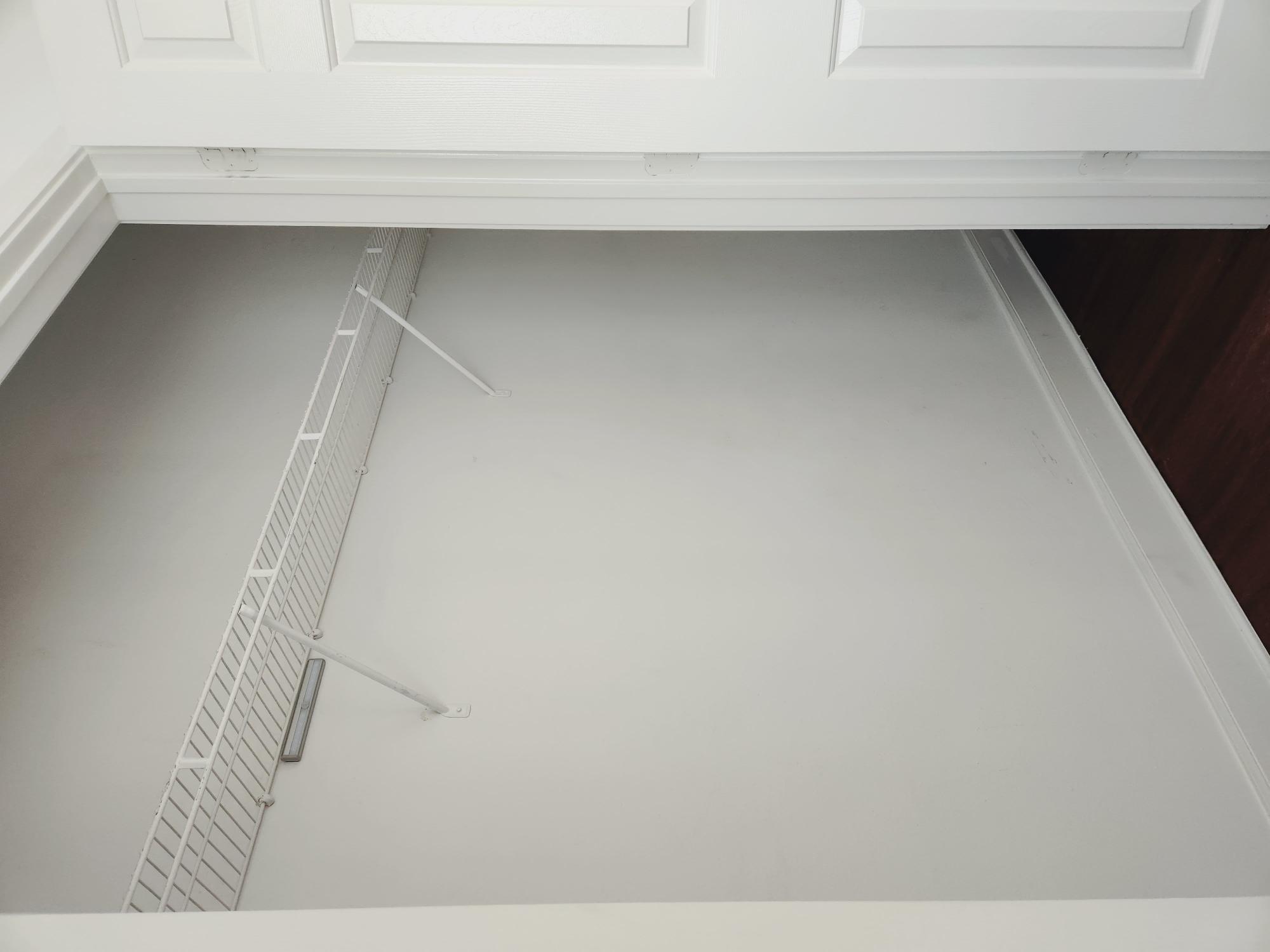 7701 Rialto Boulevard, Unit 833 Austin, TX 78735 - Photo 11 of 24 a view of a room with racks on the wall