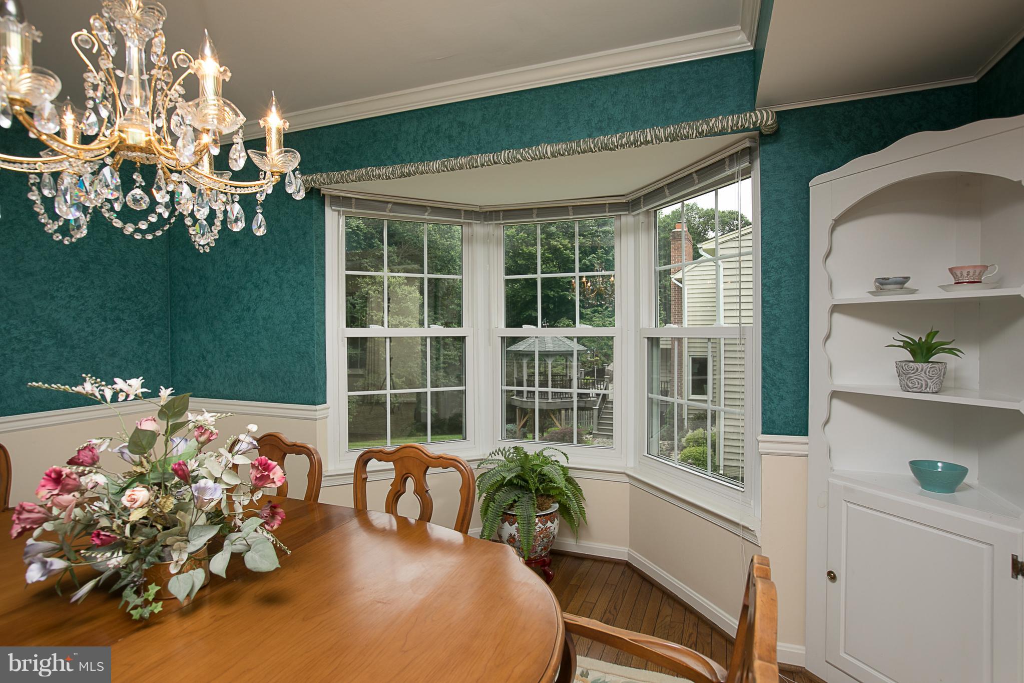 8530 Autumn Rust Road Ellicott City, MD 21043 - Photo 6 of 28 DINING ROOM - BAY WINDOW WITH LOVELY VIEWS!