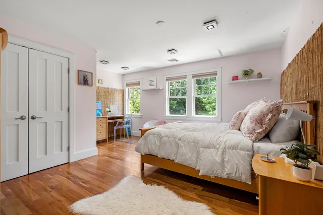 a view of a living room and bathroom